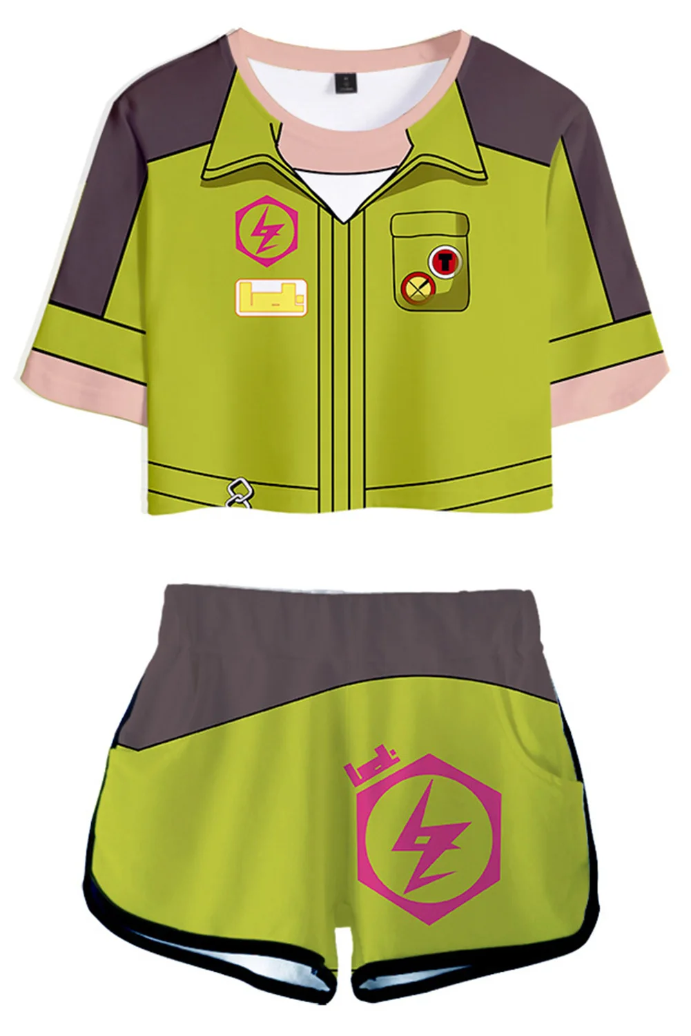 Костюм для косплея Danganronpa V3 Kazuichi Souda, короткий топ, шорты, наряды на Хэллоуин, карнавальный костюм (art.: 3920bdc4dcf2f) - 3920bdc4dcf2f