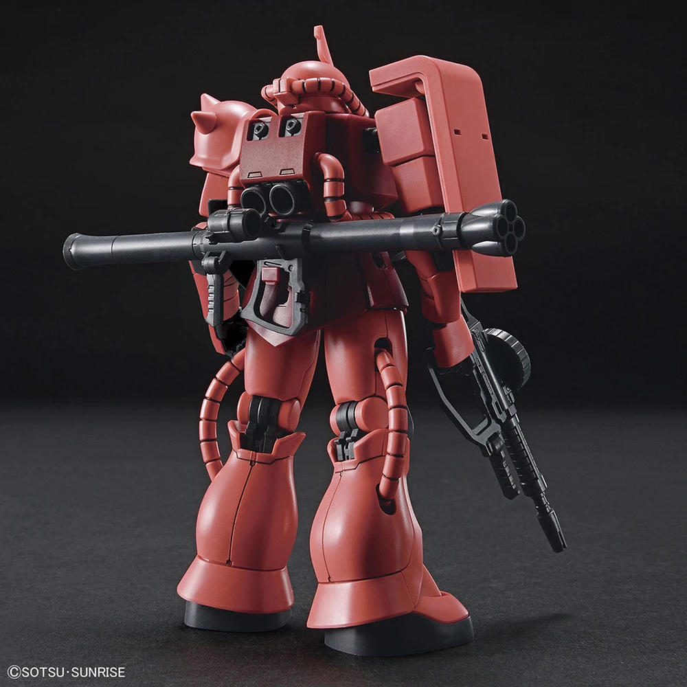 Фото Bandai Gundam HGUC MS-06S Zaku2 Commander 1/144 Коллекционная сборная фигурка аниме экшн-мобильная модель игрушки для мальчиков подарки №5