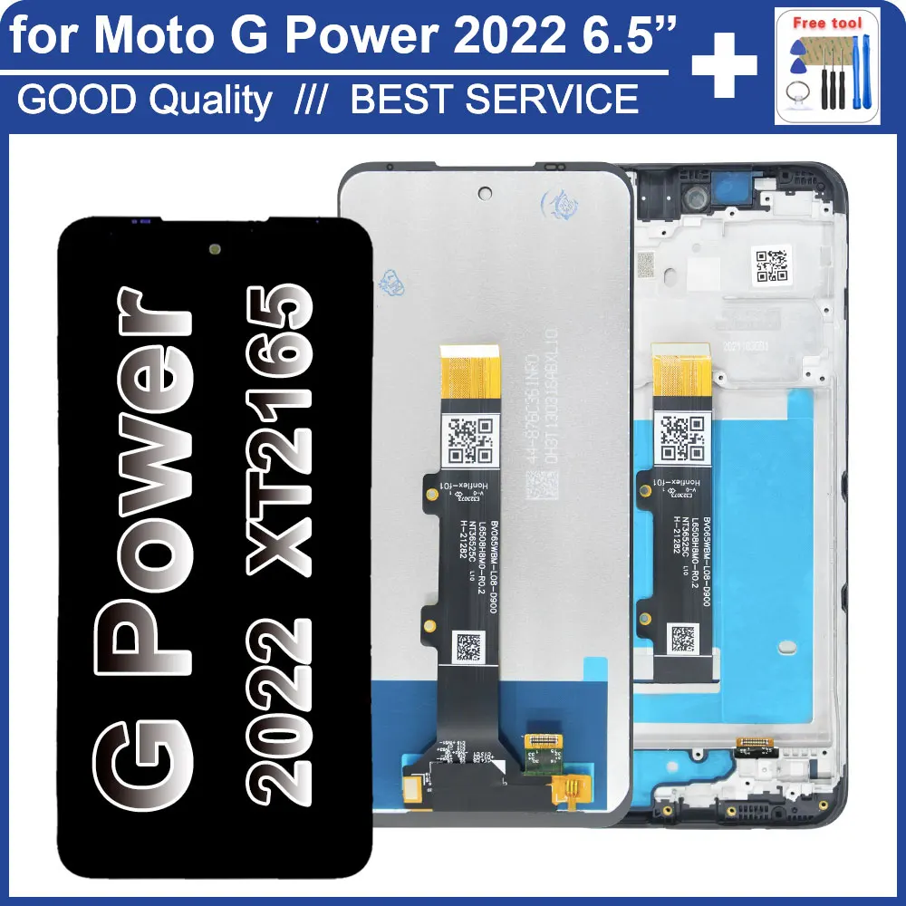 100% протестированный ЖК-дисплей для Motorola Moto G Power 2022 XT2165, замена дигитайзера сенсорного экрана для Moto G Power 2022, ЖК-дисплей