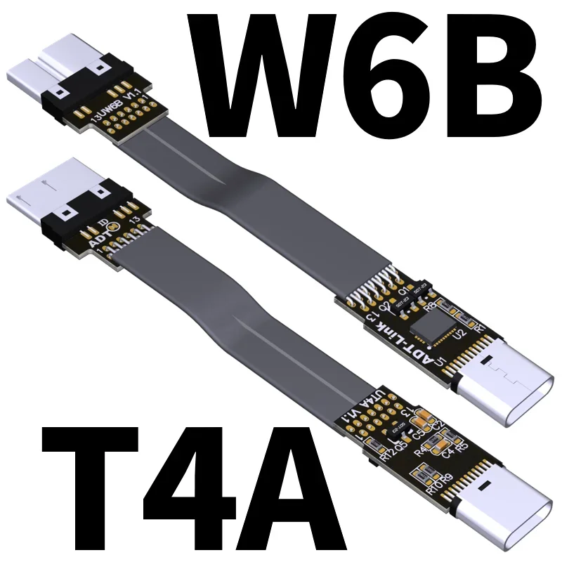 Фото USB 3.0 Micro-B к гнезду Type-C OTG Удлинительный ленточный кабель Складной 90 FPV Плоский гибкий зарядный бесщеточный портативный карданный монитор №2