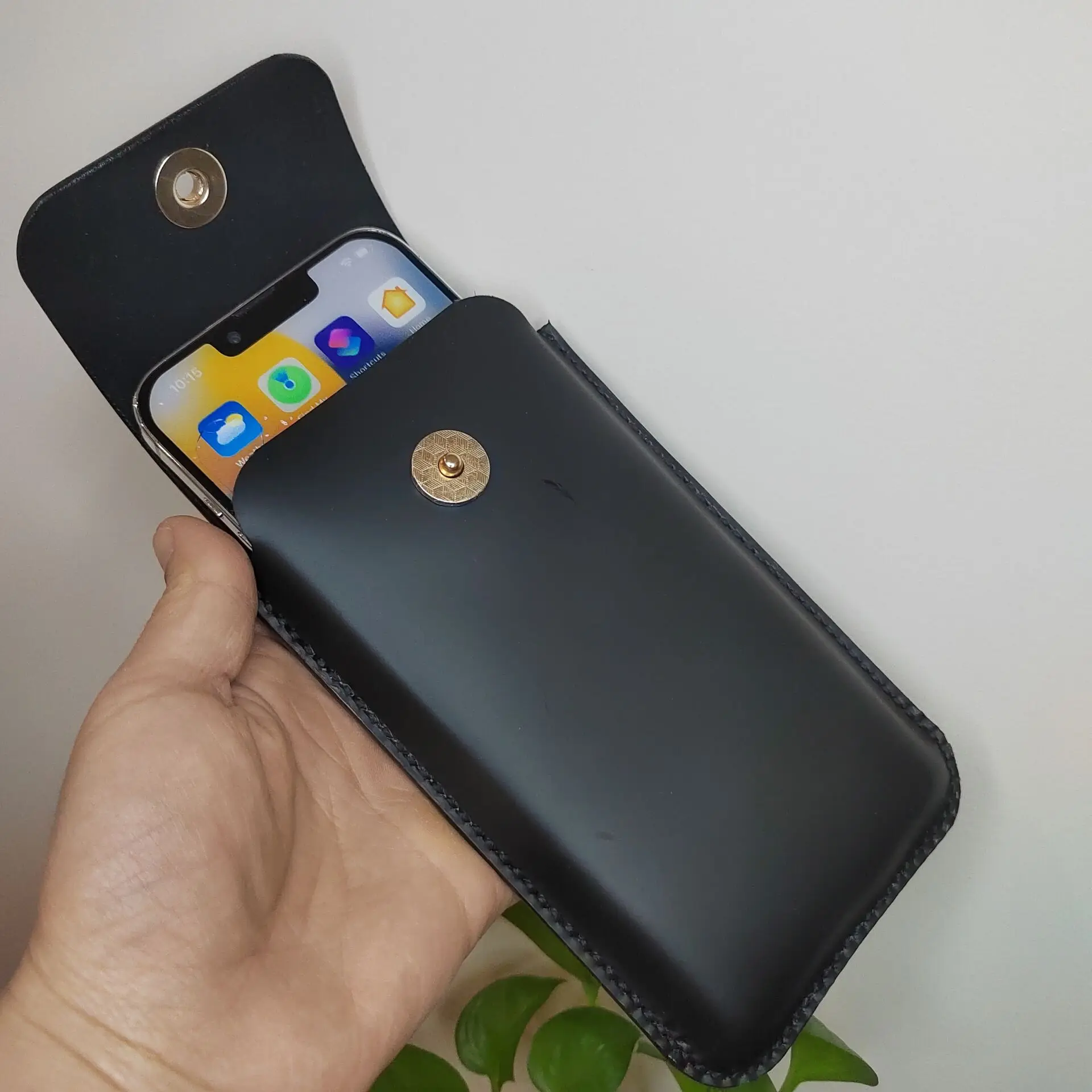 Фото Для Ulefone Armor 26 Ultra Мужская поясная сумка из натуральной кожи №3