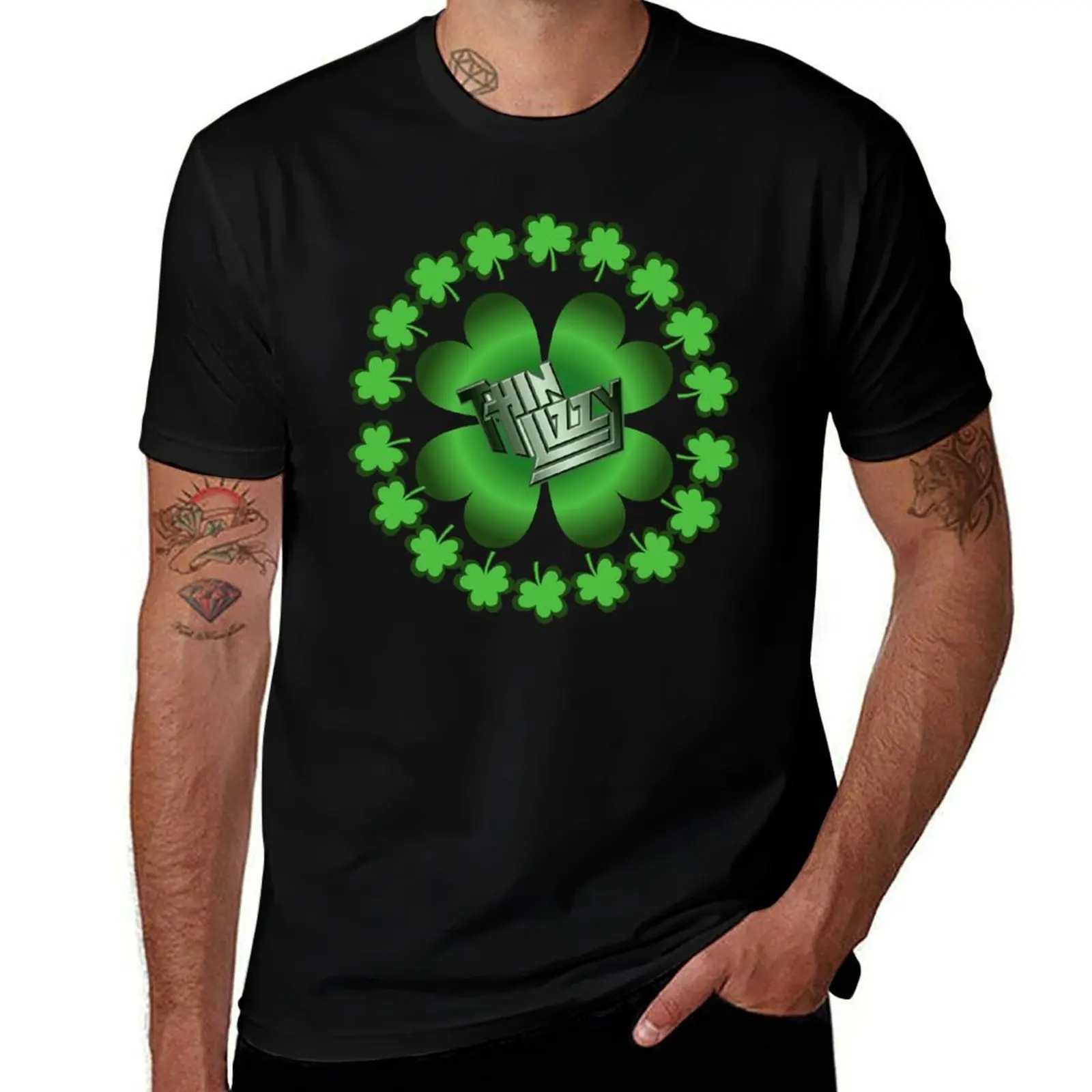 THIN LIZZY - Dublin T-Shirt man t shirt heavy cotton man t shirts high quality luxury brand T-Shirt