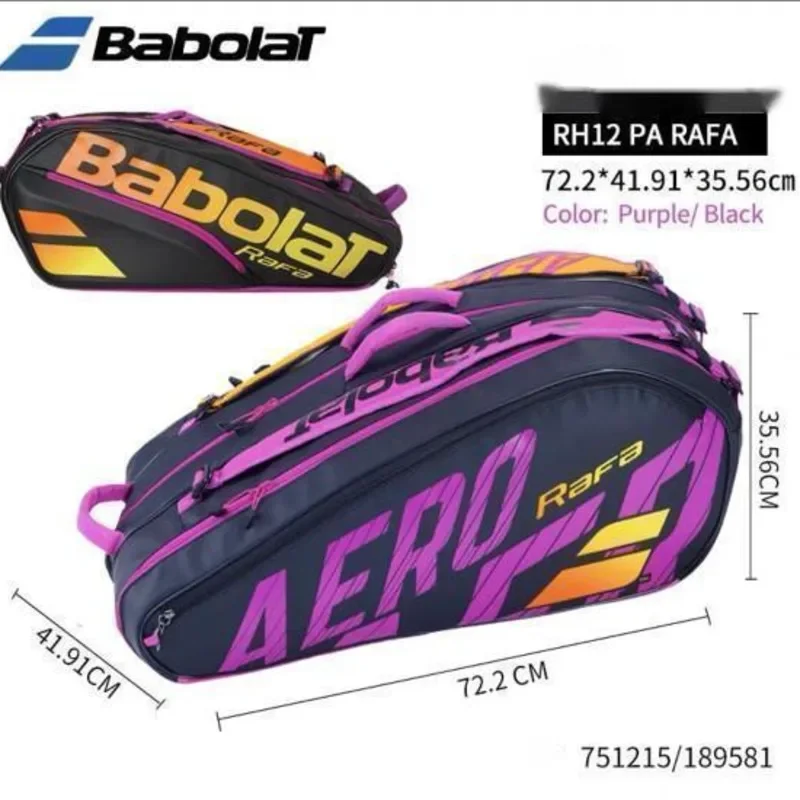 Сумка для тенниса Babolat, вместительный рюкзак для тенниса 12 дюймов, стандартный мужской и женский рюкзак для тенниса, Спортивная тренировочная сумка