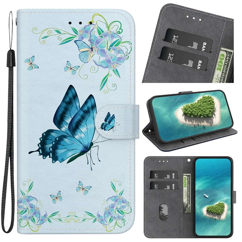 Фото Чехол-подставка С Рисунком Тигра для Samsung Galaxy A53 A73 A33 A13 A23 A52 A72 A12 A22 A32 №4
