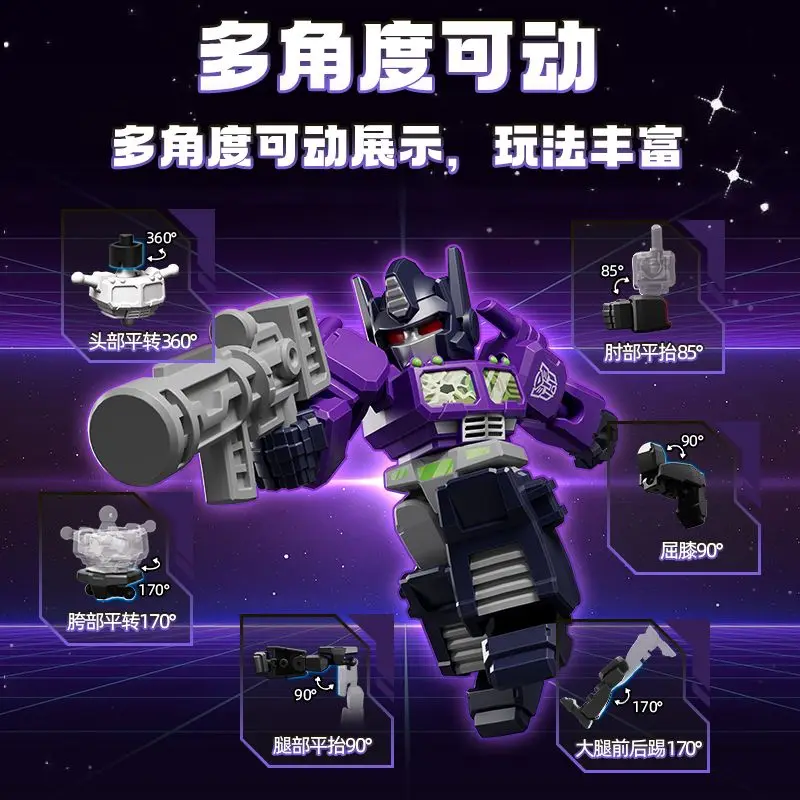Фото Новые аниме-фигурки Blokees, трансформеры, версия Defender 1/2/3 Optimus Prime Megatron, железная кожа, Thundercracker, робот, игрушка, подарки №4