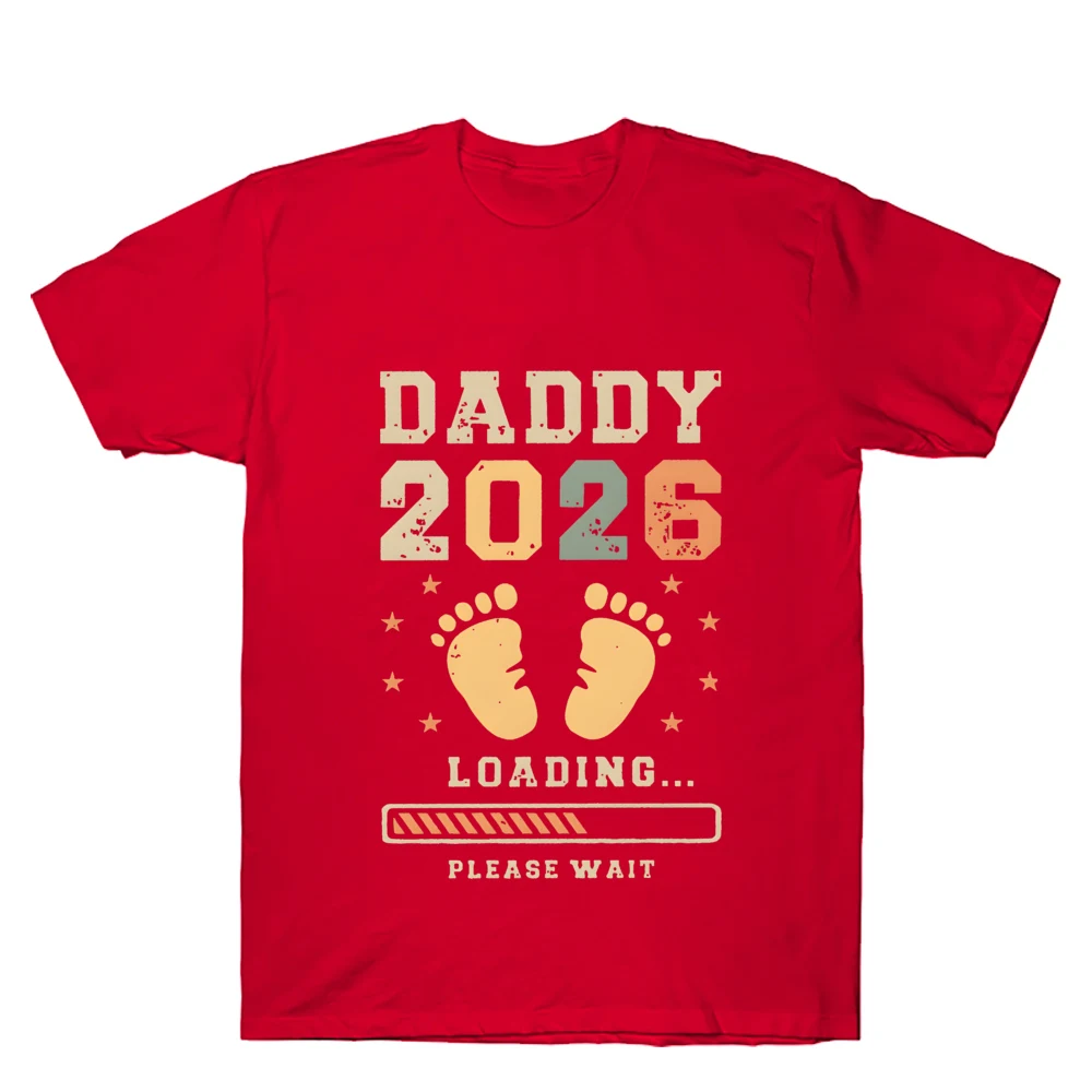 Daddy 2026, мужские рубашки с короткими рукавами для объявления о беременности, футболка с рисунком, модные повседневные футболки, мужская футболка (art.: 3920d064f2c80) - 3920d064f2c80