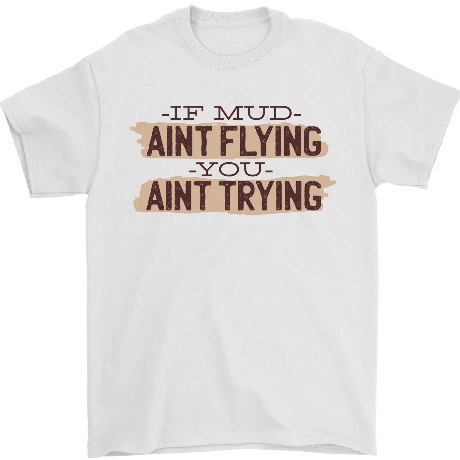 If Mud Ain'T Fly Мотокросс Scrambling 4X4 Мужские 100% хлопок-