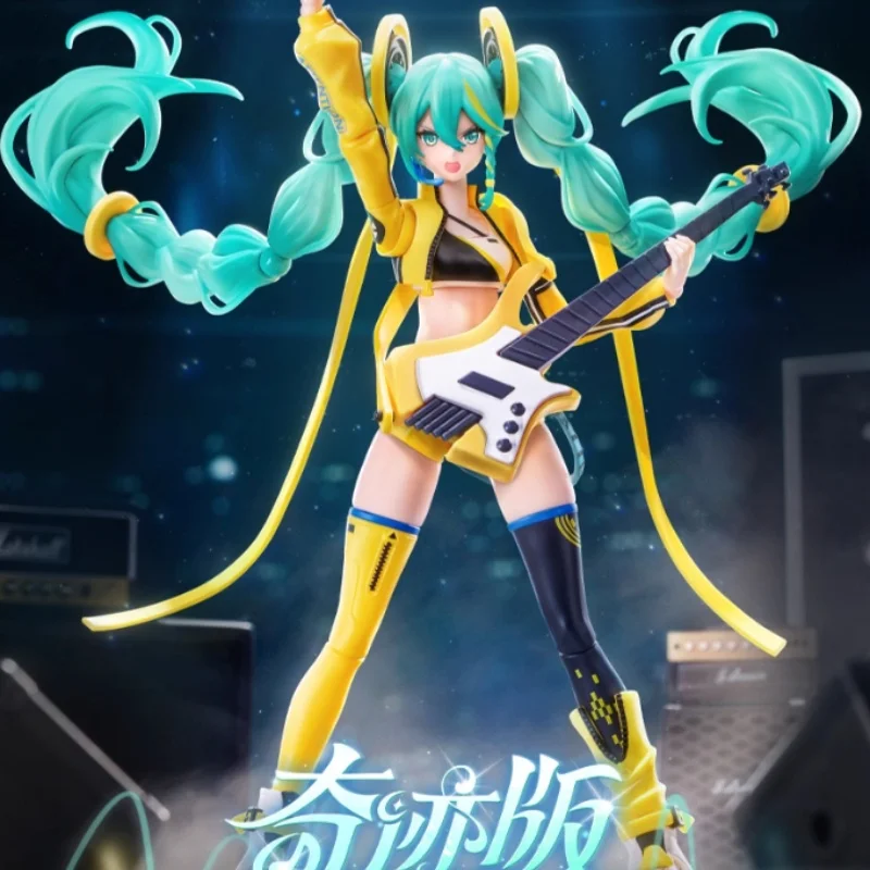 Супер подвижная чудо-издание Blokees Blockman HatsuneMiku Future Leap Sound Mang, настоящая авторизованная игрушка, подарок на день рождения