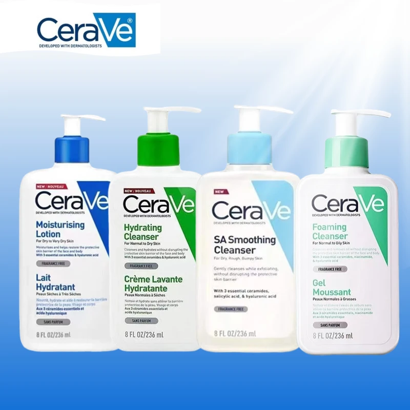 Новинка 236 мл Очищающее Средство Cerave SA, увлажняющий пенообразующий лосьон для кожи, увлажняющий крем для лица