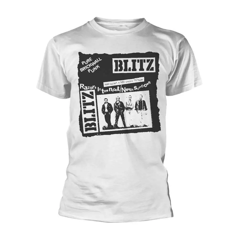 Мужская белая футболка Blitz Pure Brick Wall, большая