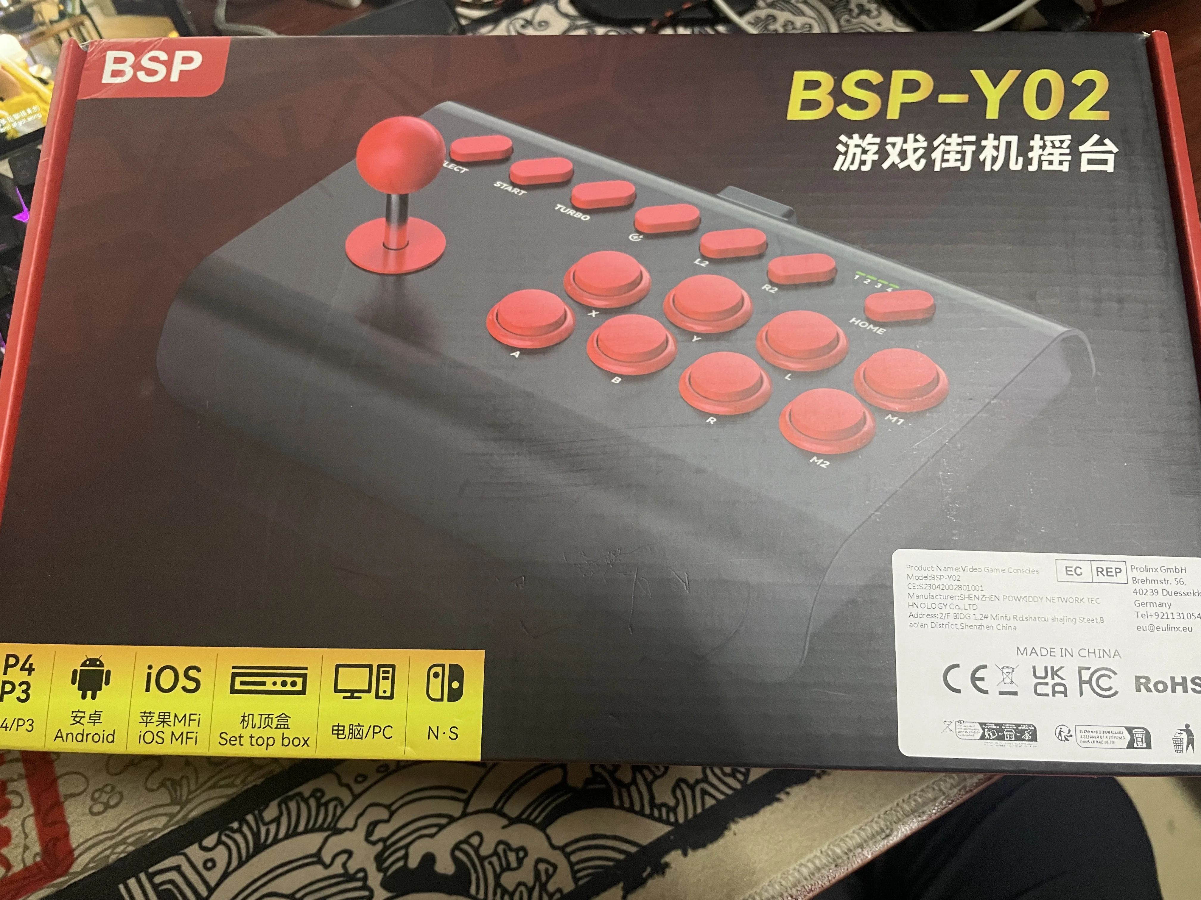 Для переключателя для PS3 для PS4 аркадный игровой рокер Bluetooth беспроводной проводной контроллер для ТВ ПК IOS Android паровой джойстик Видеоигры и аксессуары