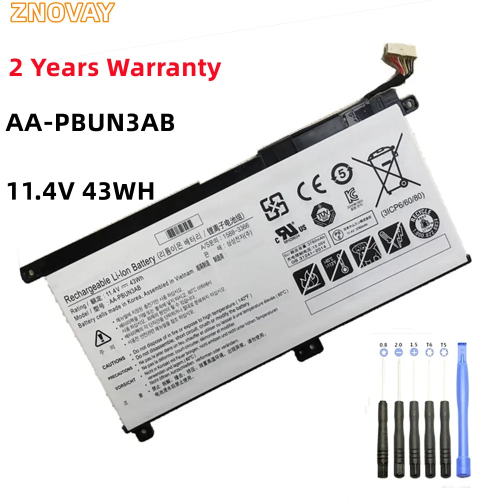 Аккумулятор 43 Вт AA-PBUN3AB AA-PBUN3QB для ноутбука Samsung NP530E5M NP740U3M NP740U5M 5 NP550XTA NP300E5K NP730QAA NP800G5M