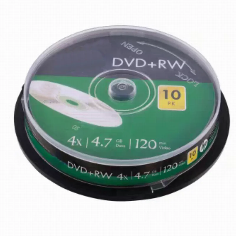 DVD перезаписываемый DVD+RW 4,7 ГБ 4X 120 минут 10 шт./упак.