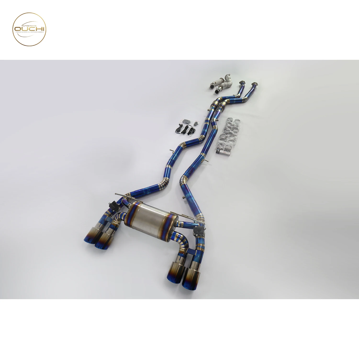 Фото Полный комплект выхлопной системы OUCHI Catback Downpipe для BMW M2 S55 3.0T Competition F87 с клапаном глушителя Catback Catback Catback Downpipe №2