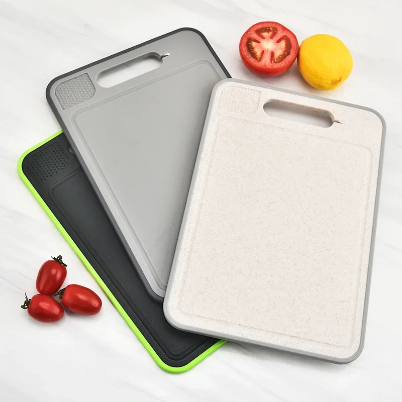 Double Sided Cutting Board with Thawing Function Kitchen Grinding Chopping Multifunctional Sharpener Grinding Cutting Board