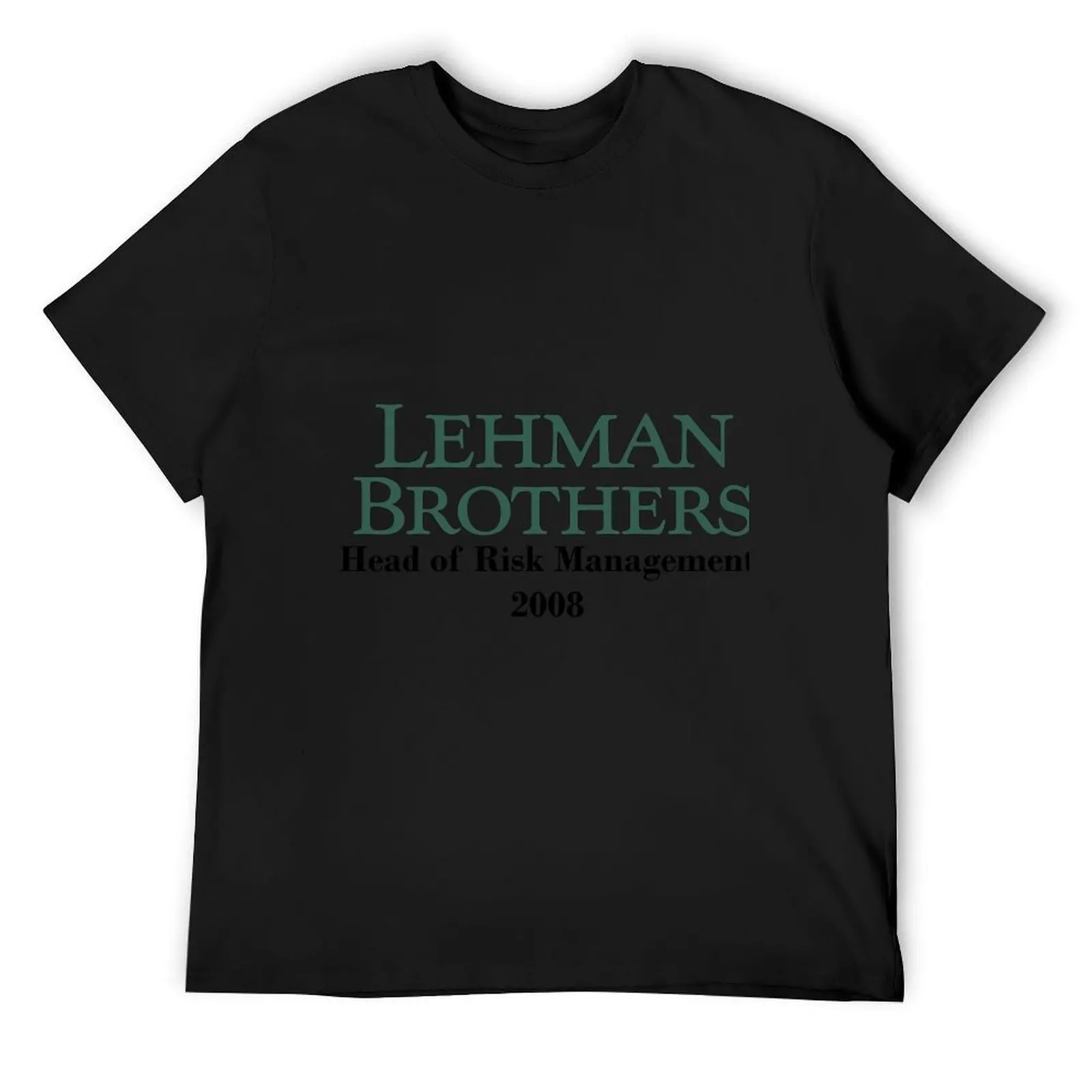 Lehman Brothers - Футболка «Голова риска» 2008 года, большие размеры, эстетичная одежда, рубашки с рисунком, мужская футболка в тяжелом весе