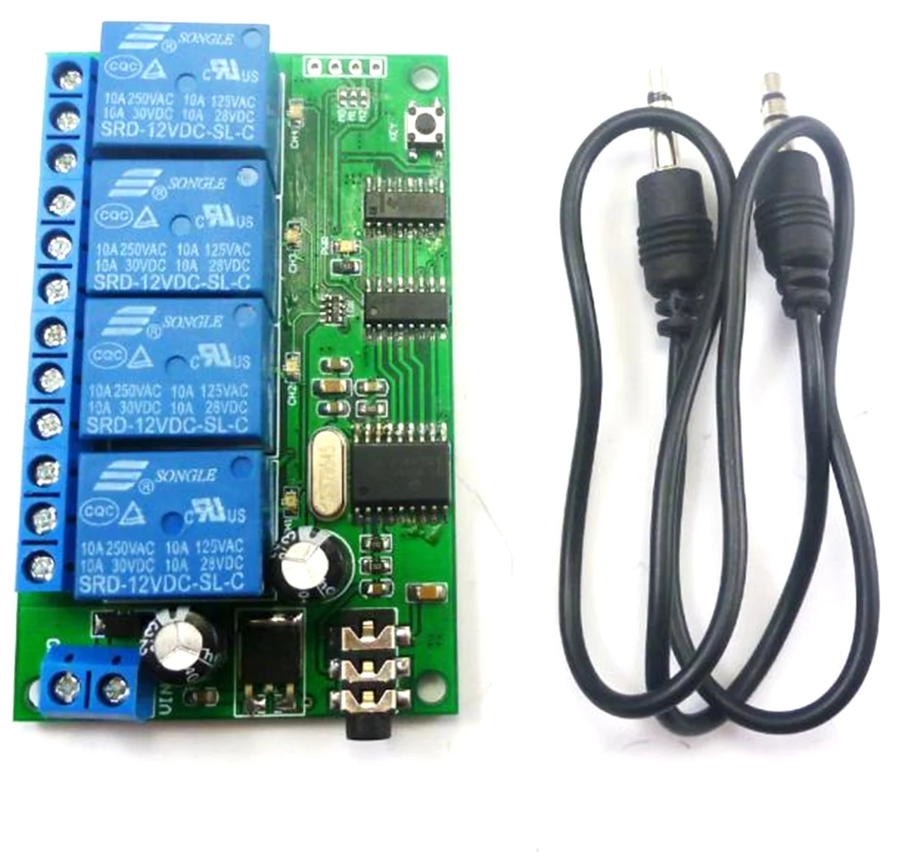 Реле дистанционного управления AD22B04 4CH MT8870, Dtmf сигнал, Цветовая идентификация, реле управления телефоном, модуль переключателя 12 В постоянного тока для освещения двигателя, Plc для умного дома