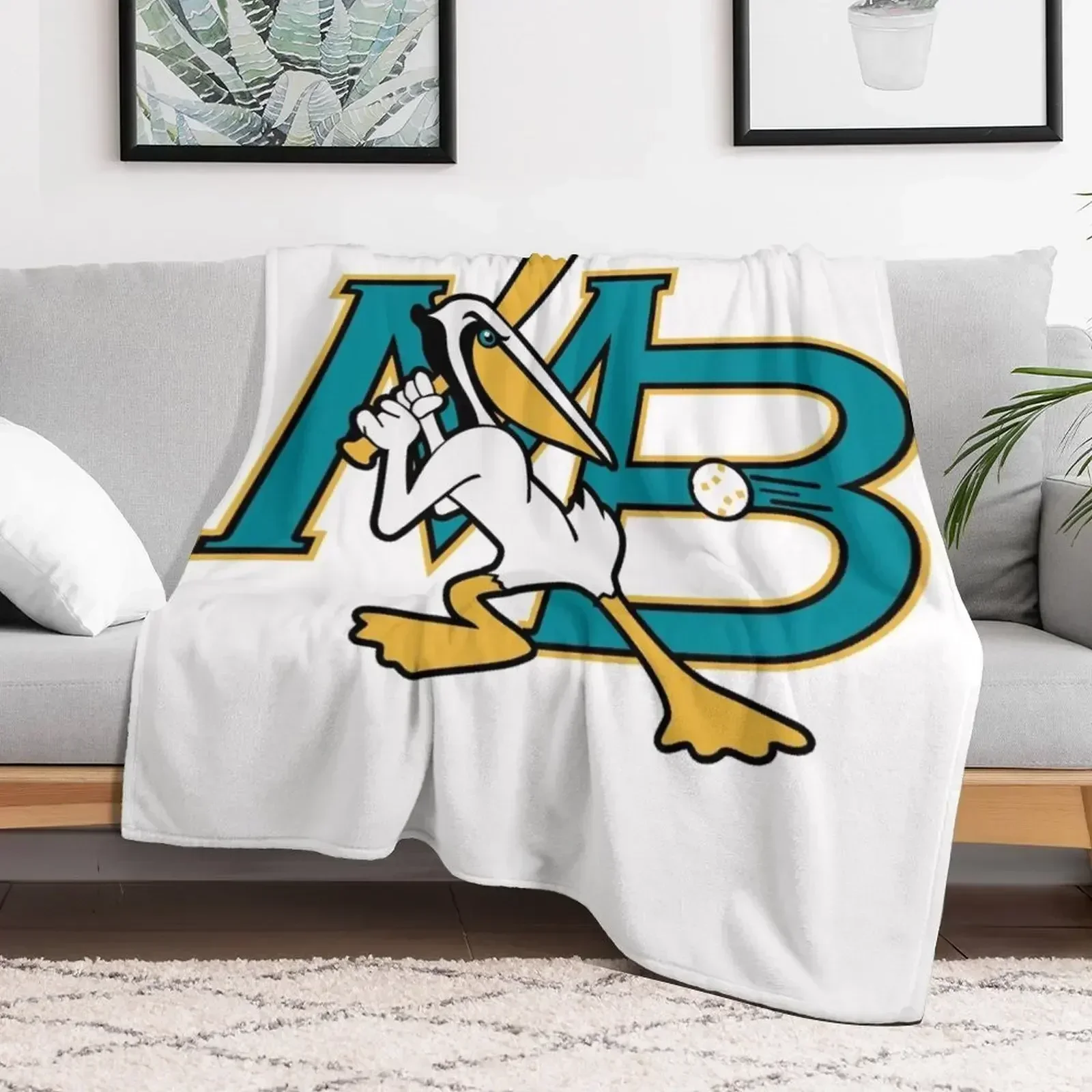 Фото Плед Myrtle Beach Pelicans Team Покрывала туристические одеяла №5