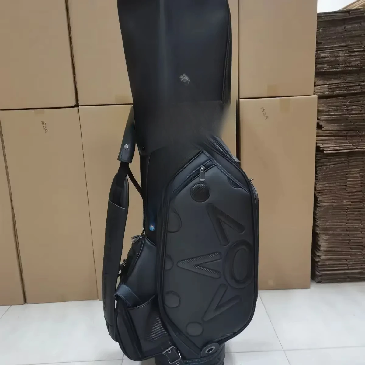 Прибытие сумки для гольфа, профессиональная сумка Caddy из искусственной кожи с несколькими карманами для клюшек для гольфа, спортивный стиль