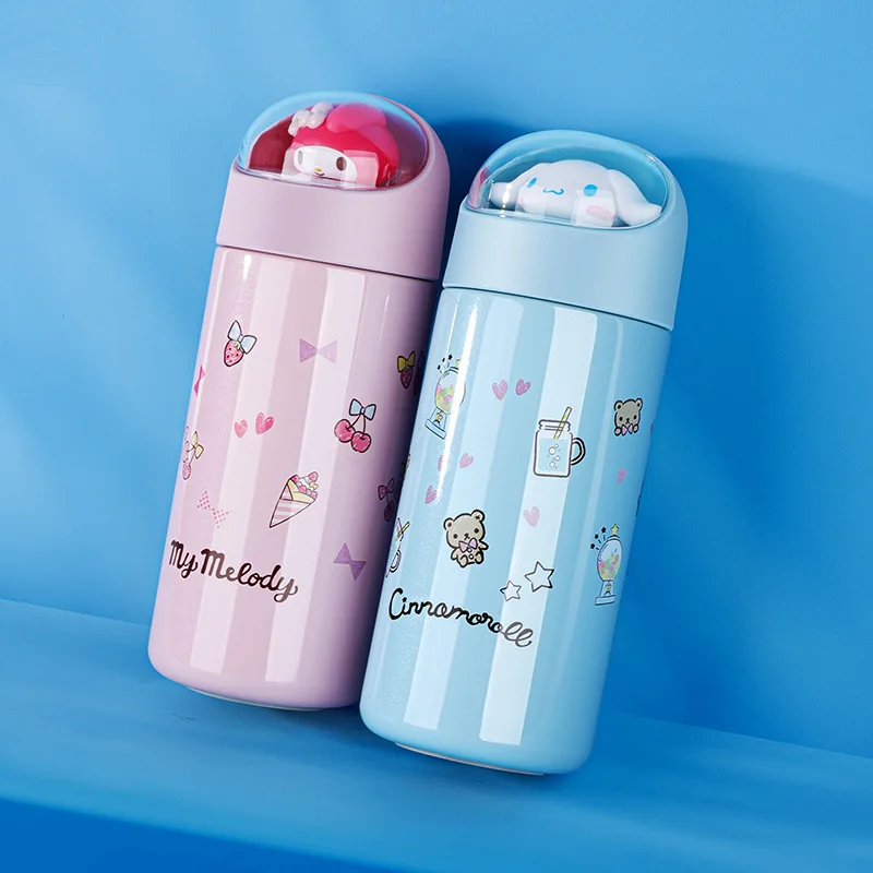 Мультяшная кружка для воды Sanrio Hello Kitty, аксессуары, милая Изолированная чашка в стиле аниме, Студенческая портативная кружка для питья, игрушки, подарок для девочек