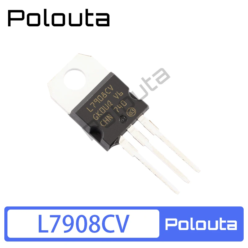 Трехконтактный регулятор триода POLOUTA L7908CV L7908 TO-220, 10 шт.
