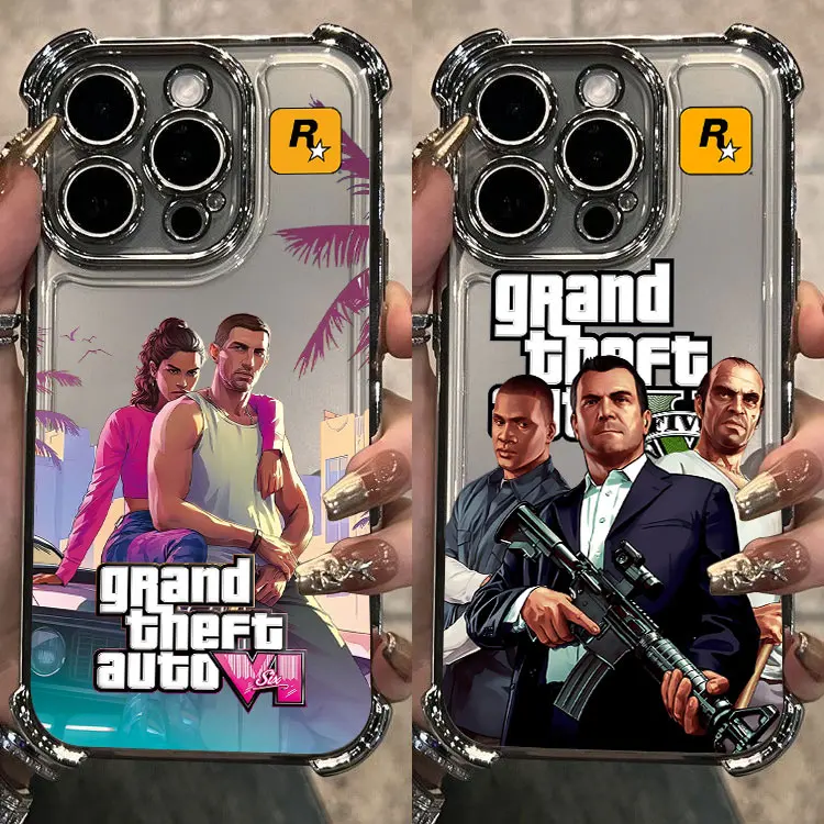 Роскошный новый чехол для телефона R Stars GTA VI Plating для vivo Y39 Y29 V40 Y38 Y200i Y28 Y03 V50 V29e V27 Y17s Y78 Y36 Y27 Lite Pro 4G 5G