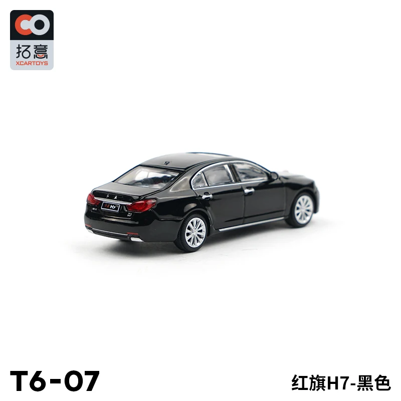 Фото 1:64 Hong Qi H7 T6-07 Высокая имитация литья под давлением автомобиля, модель из металлического сплава, украшение автомобиля, коллекция подарков №3