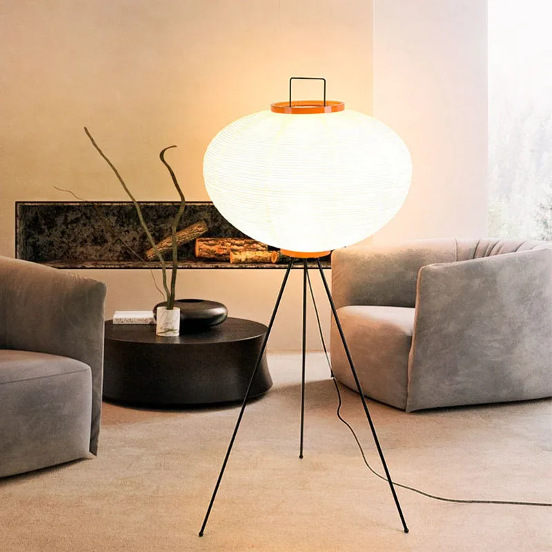 Японский фонарь из рисовой бумаги Noguchi Design Настольная лампа Торшер Спальня Настольный декор Прикроватная лампа Стоячий светильник Настольный светильник