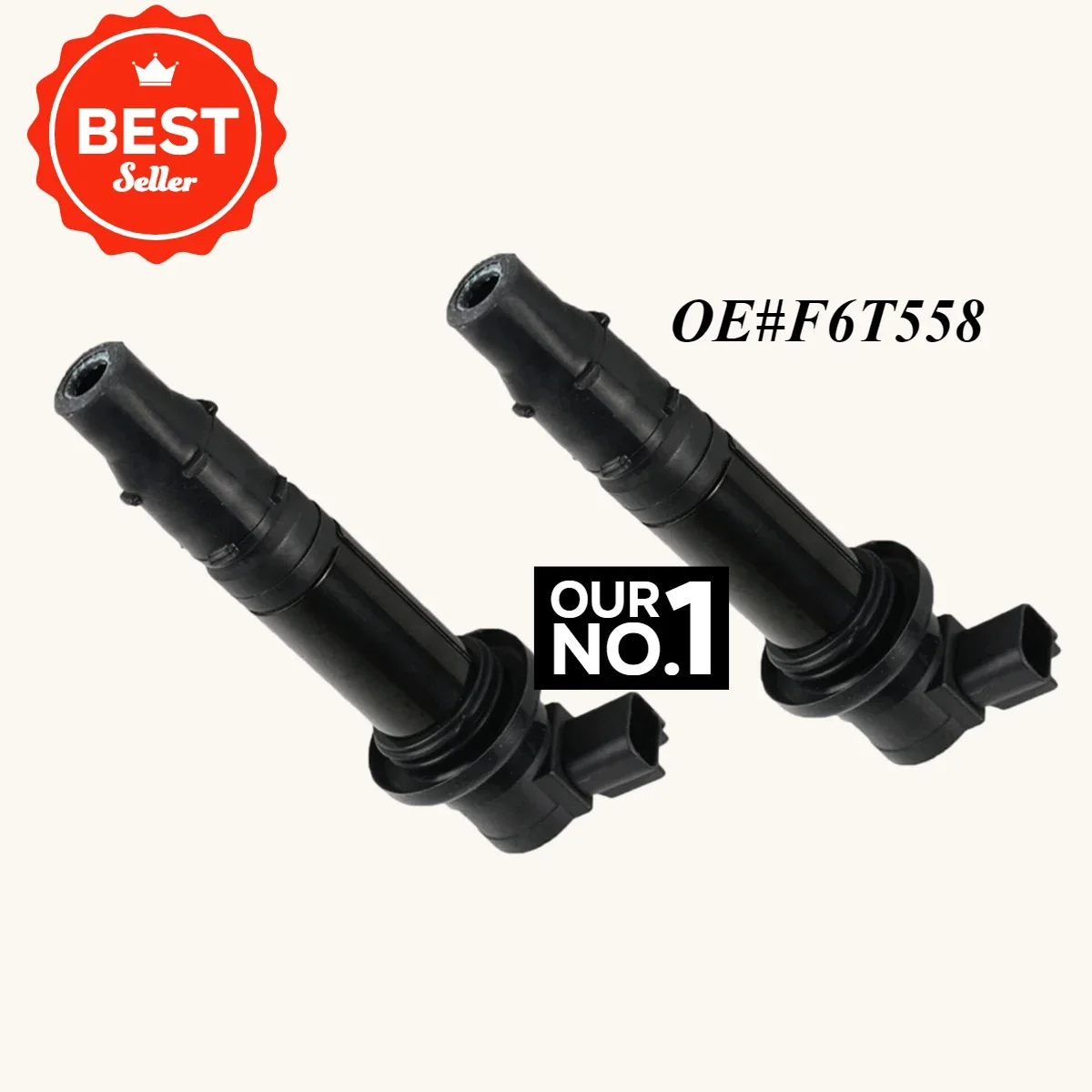 2 шт. катушки зажигания для Yamaha MT-07 YZF R6 R6S R1 FZ1 FZS1 FZ8 V-MAX F6T558, 5PW-82310-00-00, 5SL-82310-00-00