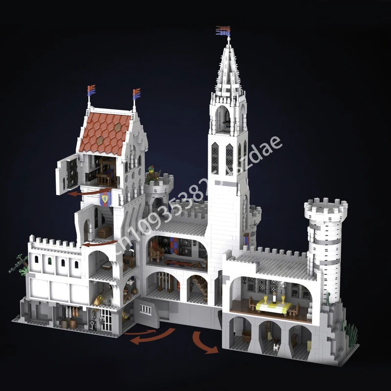 Фото 3939 шт. MOC модульный замок короля король возвращается модель строительного блока Diy творческая сборка развивающие кирпичи игрушки подарок ребенку №4