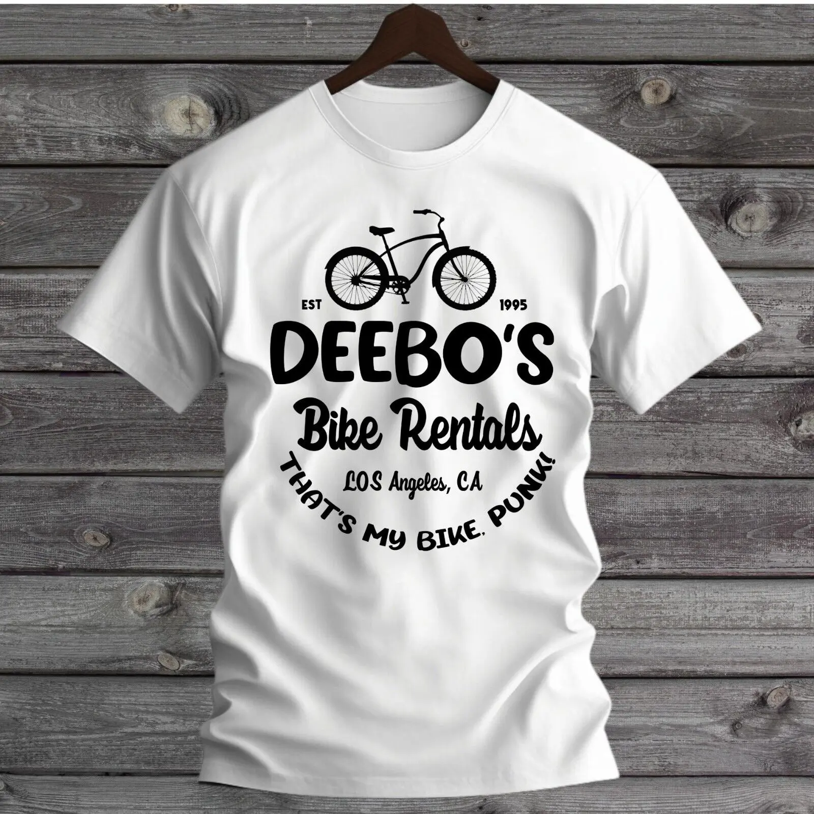 DEEBO'S велосипедная аренда, это моя велосипедная футболка в стиле панк, белая фотография