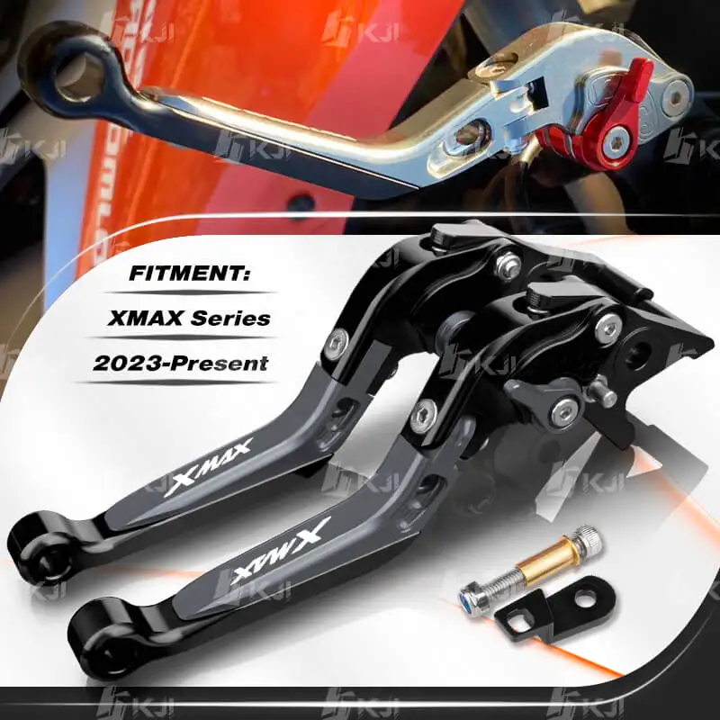 Для Ямаха Yamaha XMAX 400/300/250/125 Tech Max 2023-этот год Набор рычагов стояночного тормоза, складные рычаги с стопором для стояночного замка, аксессуары
