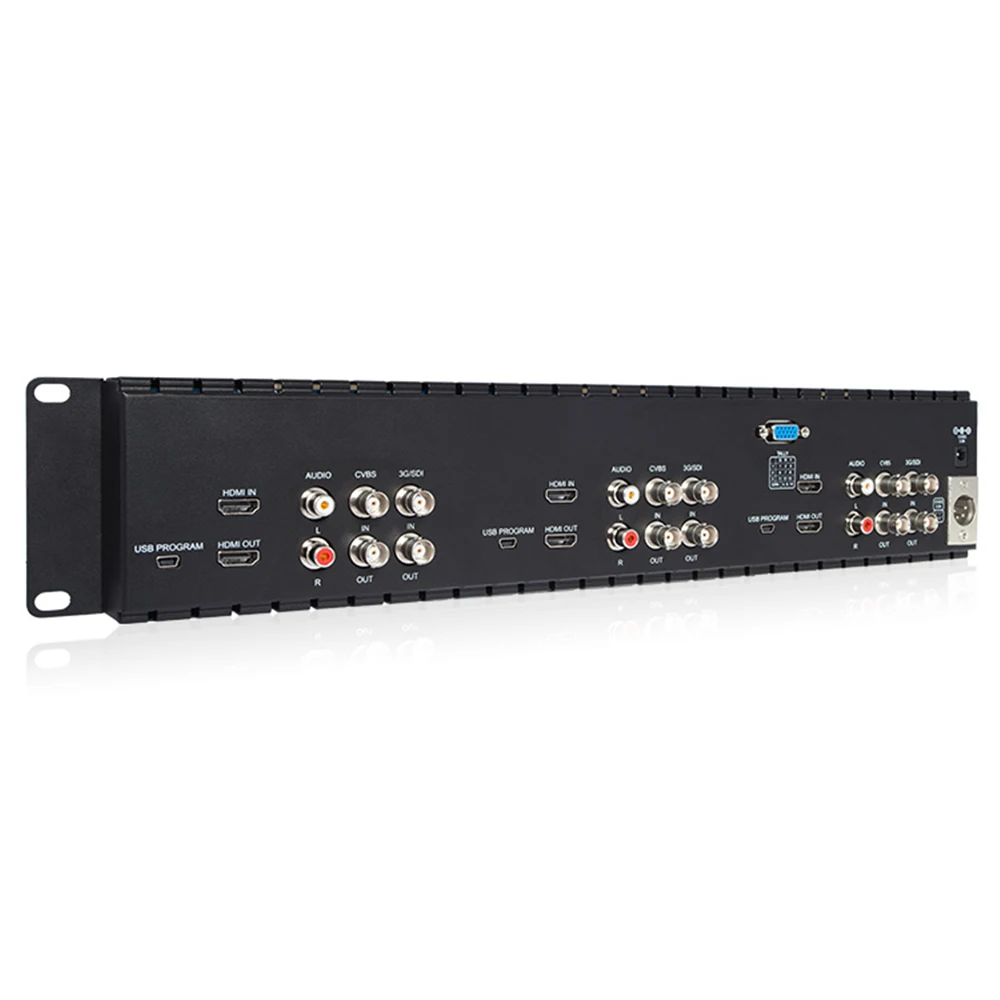 Feelworld T51 тройной 5-дюймовый 2RU широковещательный SDI-монитор с креплением на стойке, полевой видео ЖК-экран 800x40 0 3G SDI HDMI AV вход и выход (art.: 3920bc0e8d95e) - 3920bc0e8d95e
