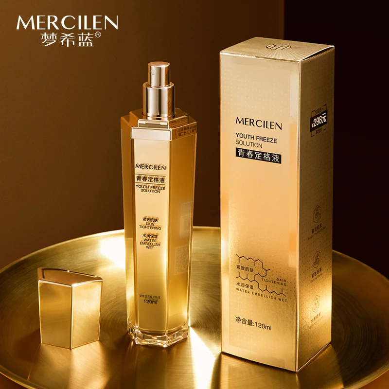 MERCILEN Youth Freeze Solution, средство для укрепления кожи, увлажняющая сыворотка для лица, антибликовое средство для ухода за лицом, 120 мл
