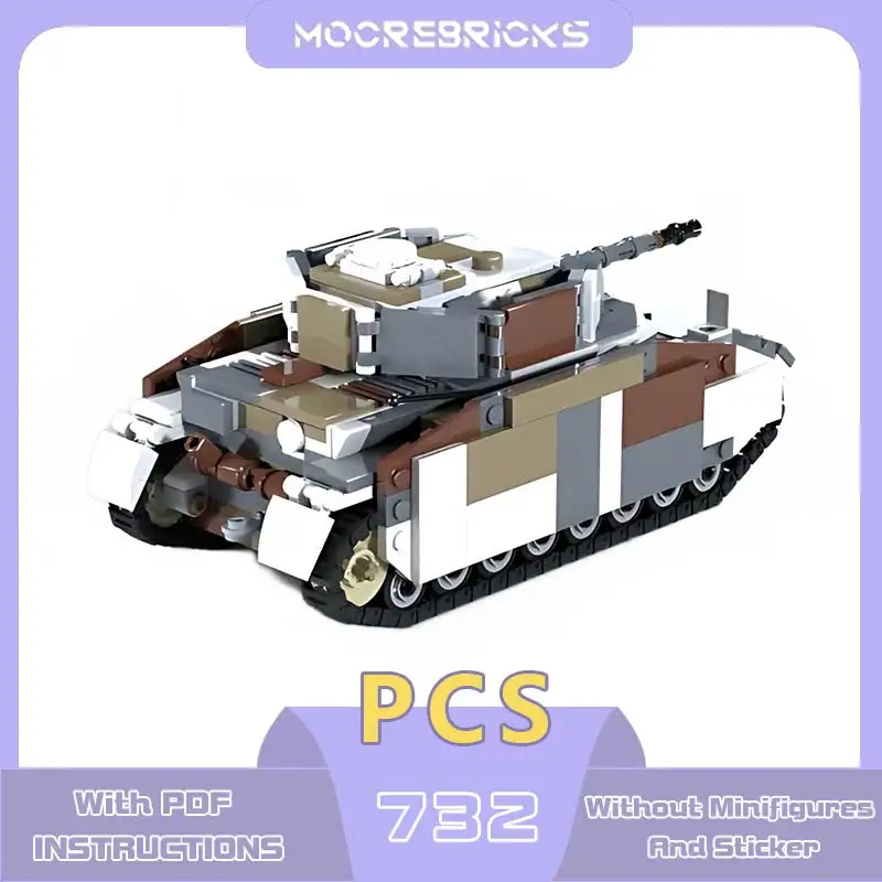 Конструктор Военная серия Panzer IV Ausf D времен Второй мировой войны немецкий средний танк Модель Кирпичи гусеничный автомобиль игрушка подарок на Рождество для детей (art.: 3920c8935cffb) - 3920c8935cffb