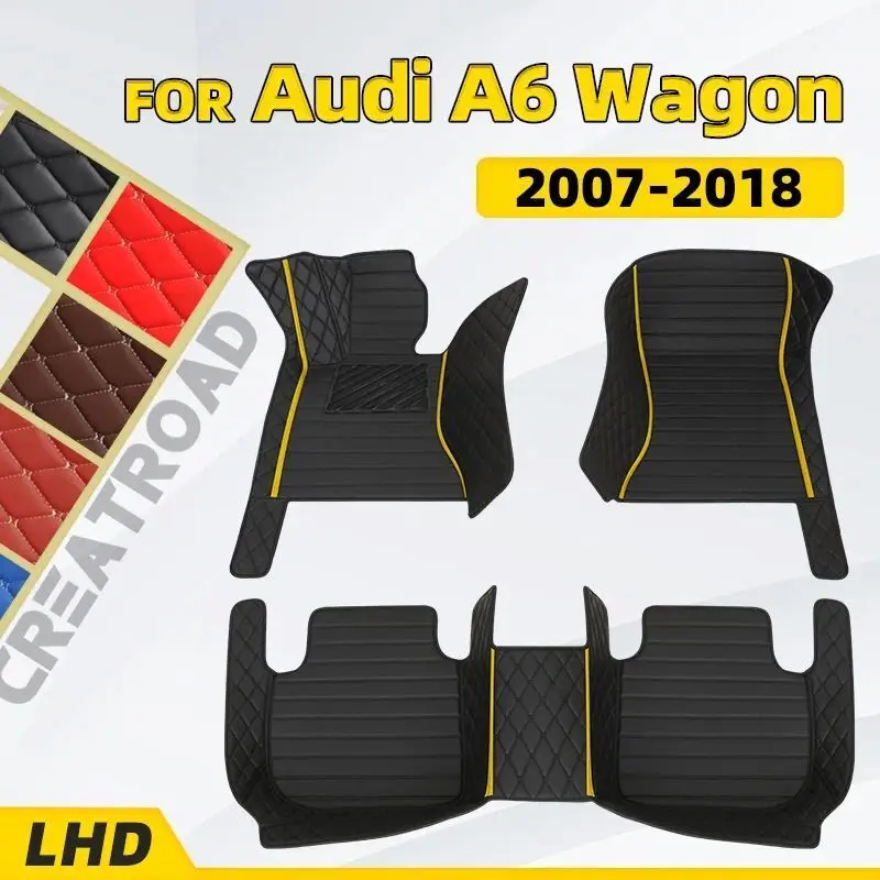 Автомобильные коврики на заказ для Audi A6 Wagon/Avant 2007 2008 2009 2010 2011 2012 2013 2014 2015 2016 2017 2018 Автоматические подушечки для ног
