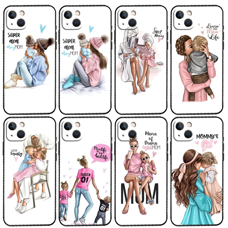 Чехол SUPER MOM MAMA BABY для Huawei Nova 5T 9 10 SE 7i 8i 11i 12i Y60 Y61 Y70 Y72 Y73 Y90 Y91 P20 P30 P40 Lite