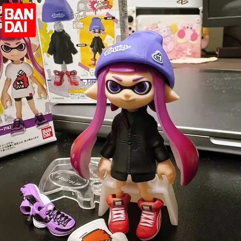 Фото Новинка, экшн-фигурки в наличии Bandai Jet Fighter Splatoon Series 2 Splatoon, копия коробки, коллекция яиц, украшение для рабочего стола, аниме №3