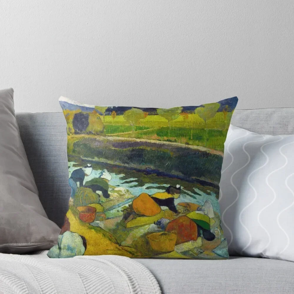 Washerwomen, Paul Gauguin, декоративная подушка, рождественские чехлы для подушек, наволочки для рождественской кровати, наволочки, комплект подушек
