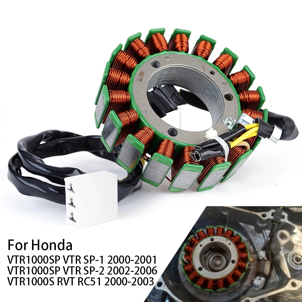 Катушка статора RVT 1000R для Honda RVT1000R VTR1000SP VTR1000S RVT RC51 VTR SP-2 31120-MCF-D30 31120-MCF-003 31120-MCF-D31