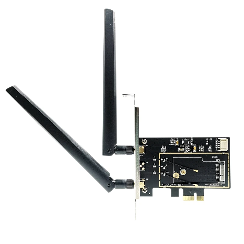 Конверсионная карта с двумя антеннами для BCM943224PCIEBT2 BCM94360CS2, для сетевой карты MAC в PCI-E
