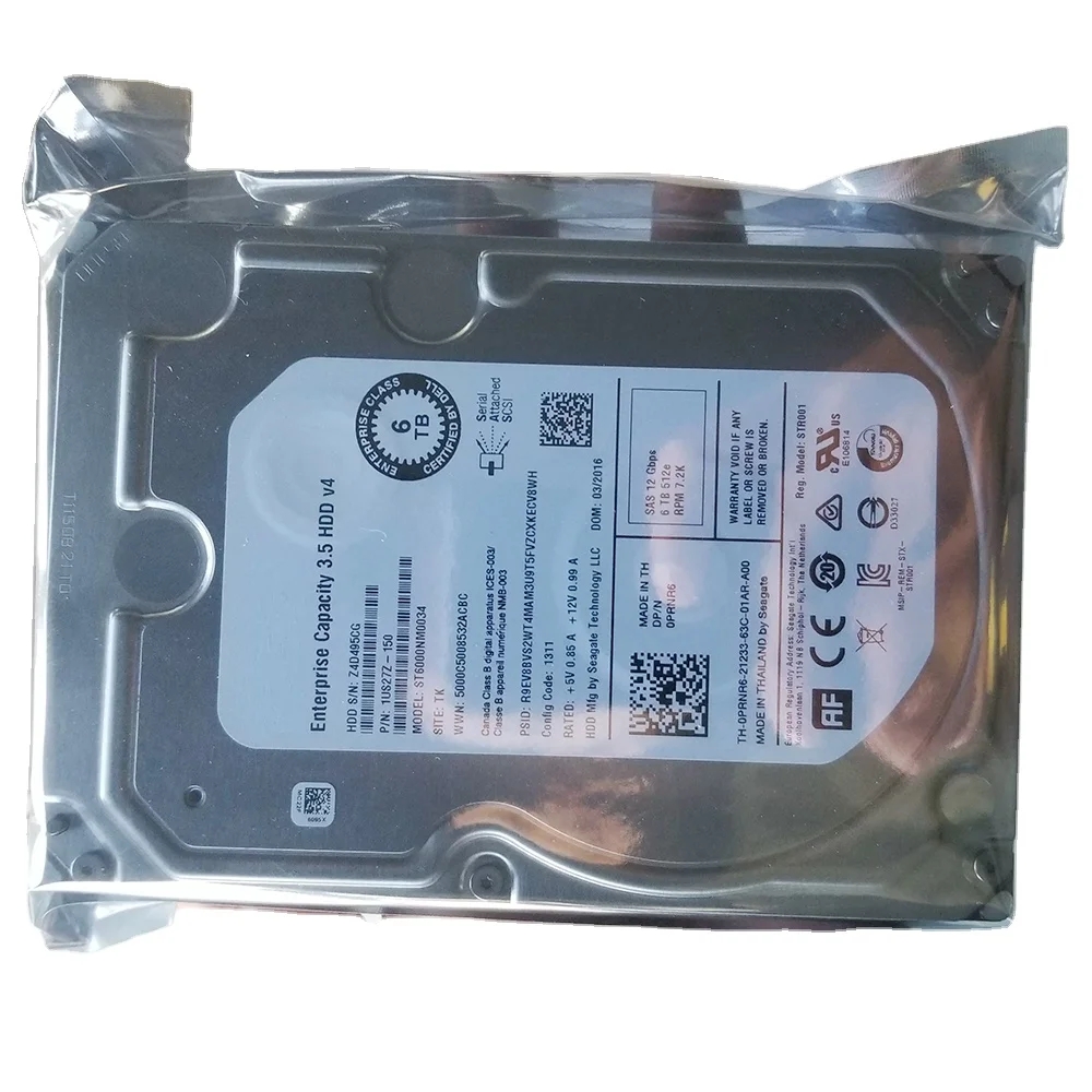 Для ST6000NM0034 6T SAS 3,5 ''7,2 K 12GB CA07670-E613 111-01764 111-01125 AS1000G6 AS500H HDD жесткий диск