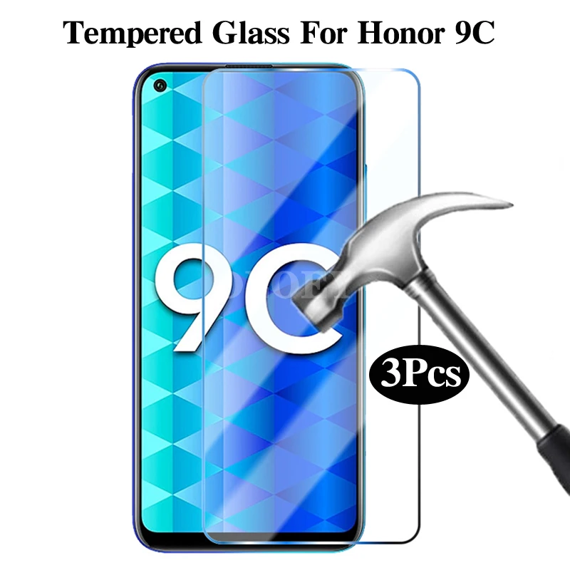 3 шт. закаленное стекло для Honor 9C 9 C защита для экрана Передняя пленка для Honor Onor Honor9c защитное стекло