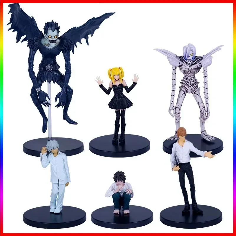 Фигурка аниме DEATH Note Yagami Light Ryuk MisaMisa, статуя из ПВХ, 9 см, милая версия Q, стоячая модель, кукла, подарочная коллекция, орнамент