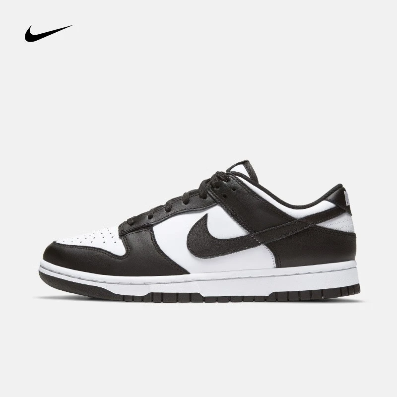 Кроссовки Nike Dunk низкие, Спортивная повседневная обувь с низким верхом, панда, черные и белые