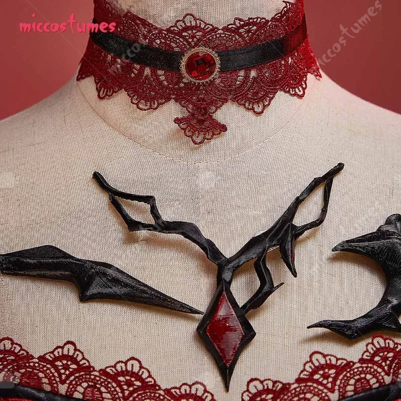 Cymiccostumes женский костюм для косплея MC боевая одежда Scarlet Passion Abysm Sovereign топ юбка комплект Хэллоуин косплей костюм
