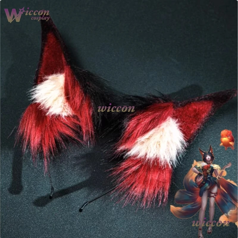 YesOk игра LoL Ahri Spirit Blossom Springs Ahri косплей парик уши Ahri головные уборы оригинальные женские аксессуары для ролевых игр на Хэллоуин