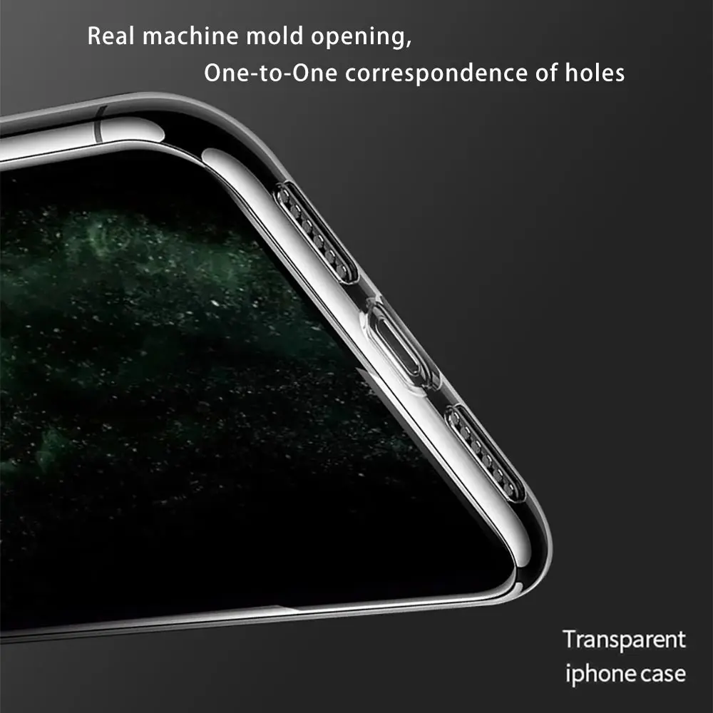 Фото Прозрачный силиконовый чехол для iPhone 16 15 14 13 12 11 Pro Max Mini Xs X 7 8 Plus 6 №3