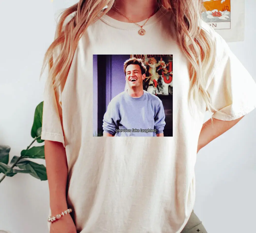Рубашка Friends Chandler, ретро футболка Chandler Bing, рубашка Мэтью Перри, рубашка Chandl