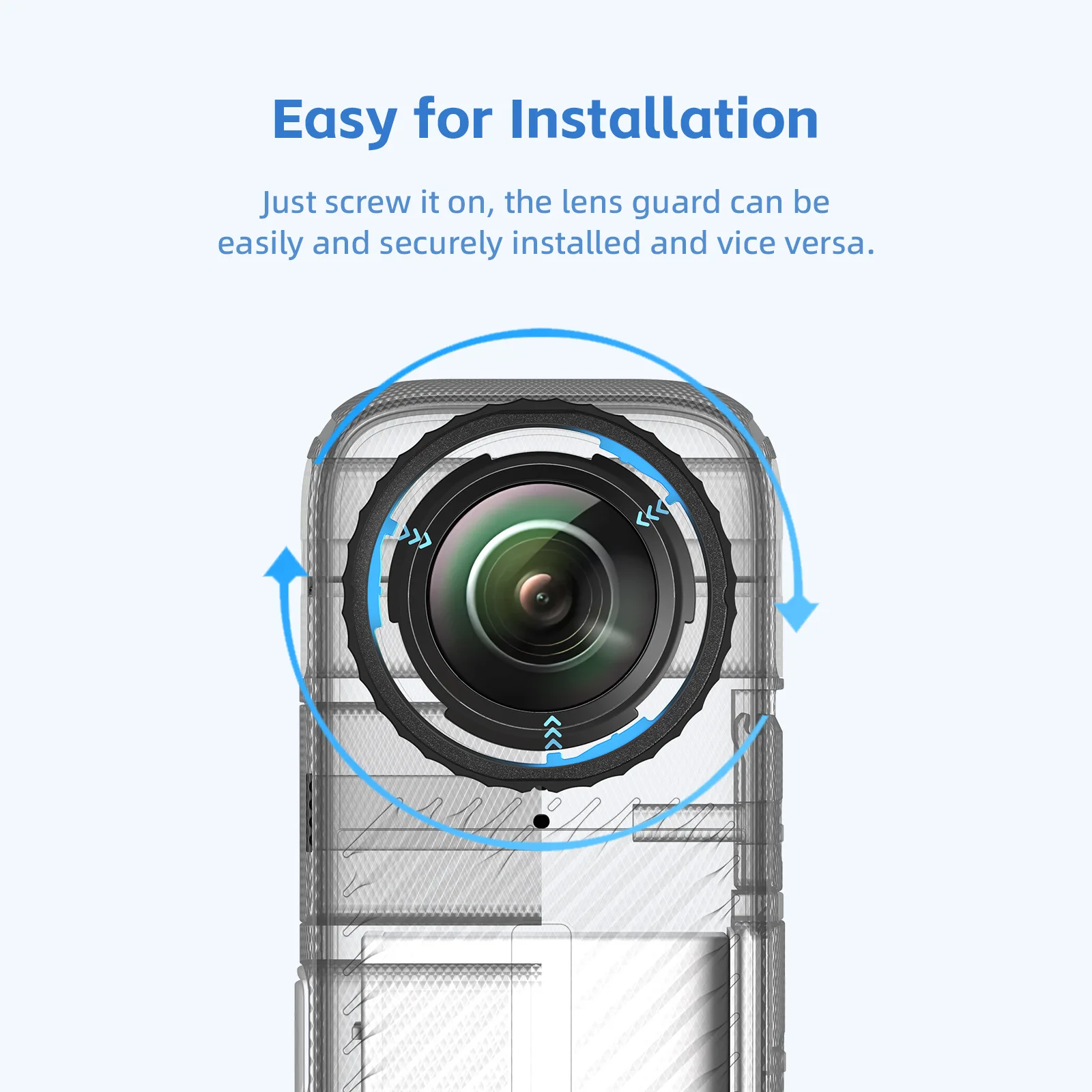 Защитные ограждения для объектива Insta360 X4 PMMA, защитная защита для объектива экшн-камеры, аксессуары против царапин (art.: 3920cd146b4af) - 3920cd146b4af